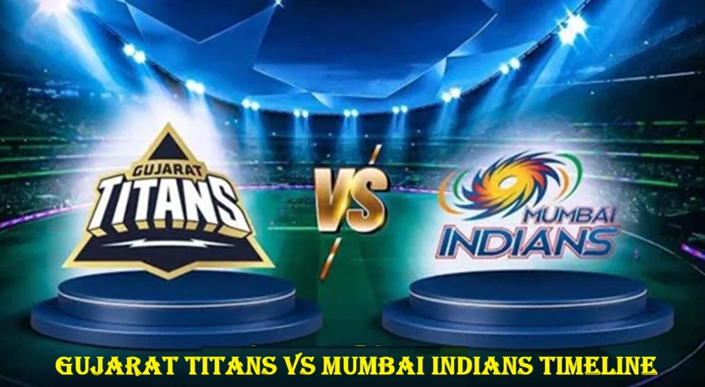 gujarat titans vs mumbai indians timeline