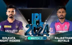 rajasthan royals vs kolkata knight riders match scorecard