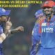 Mumbai Indians vs Delhi Capitals Match Scorecard
