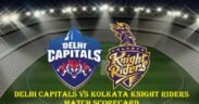 Delhi Capitals vs Kolkata Knight Riders Match Scorecard