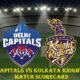 Delhi Capitals vs Kolkata Knight Riders Match Scorecard